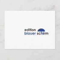 Postkarte - Edição Blauer Schirm