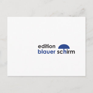Cartão Postal Postkarte - Edição Blauer Schirm