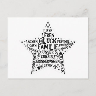 Cartão Postal Postkarte 'FAMILIENSTERN'
