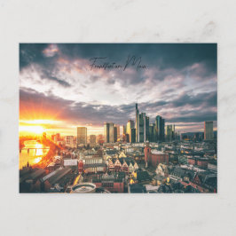 Cartão Postal Postkarte Frankfurt am Main im Sonnenuntergang