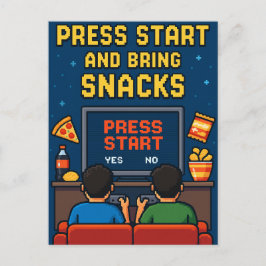 Cartão Postal Postkarte für Retro-Gamer-Freunde