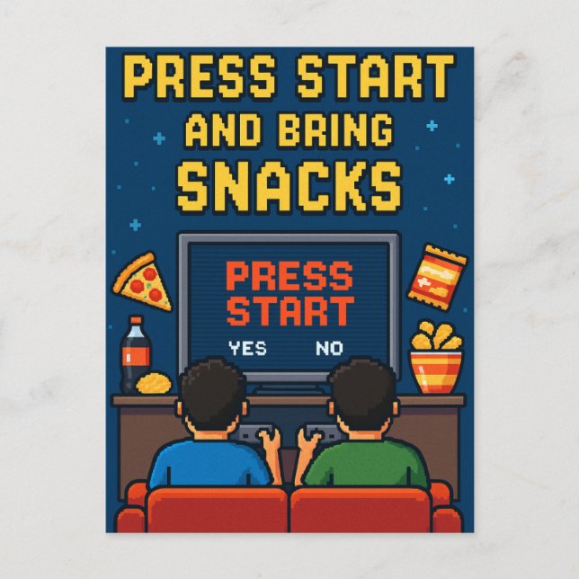 Cartão Postal Postkarte für Retro-Gamer-Freunde (Frente)