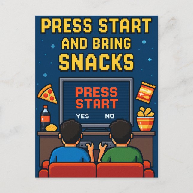 Cartão Postal Postkarte für Retro-Gamer-Freunde (Frente)