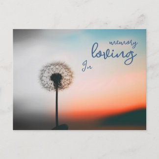 Cartão Postal Postkarte "In loving memory" mit Pusteblume 