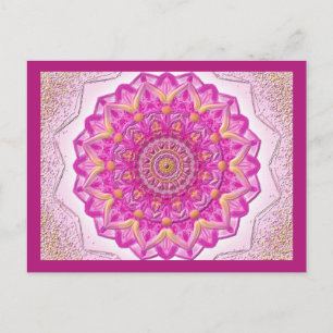 Cartão Postal Postkarte MagicMandala Magenta