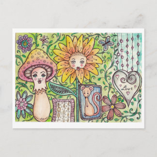 Cartão Postal Postkarte mit lustigem Fantasiemotive