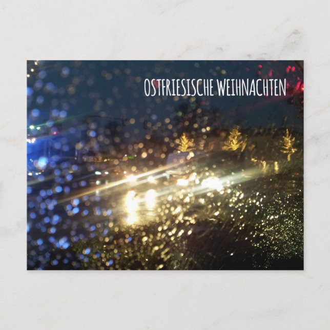 Cartão Postal Postkarte „Ostfriesische Weihnachten“ (Frente)