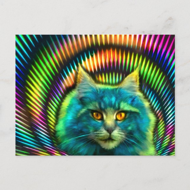 Cartão Postal Postkarte "PsyCat" (Frente)