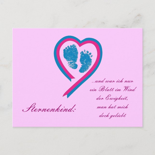 Cartão Postal Postkarte Sternenkind (Frente)