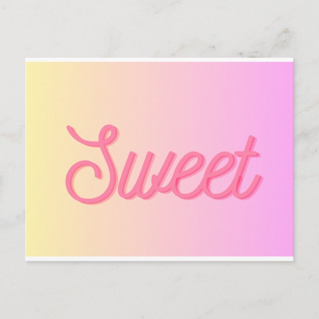 Cartão Postal Postkarte - "Sweet" (Frente)