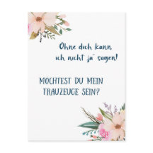 Postkarte - Willst du mein Trauzeuge sein