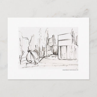 Cartão Postal Postkarte Zeichnung Bleistift Hannover