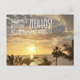 Cartão Postal Postkarte „Zieh los!“