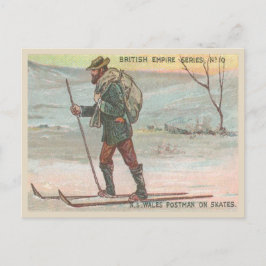 Cartão Postal Postman Australiano Vintage Entregando Correio em 