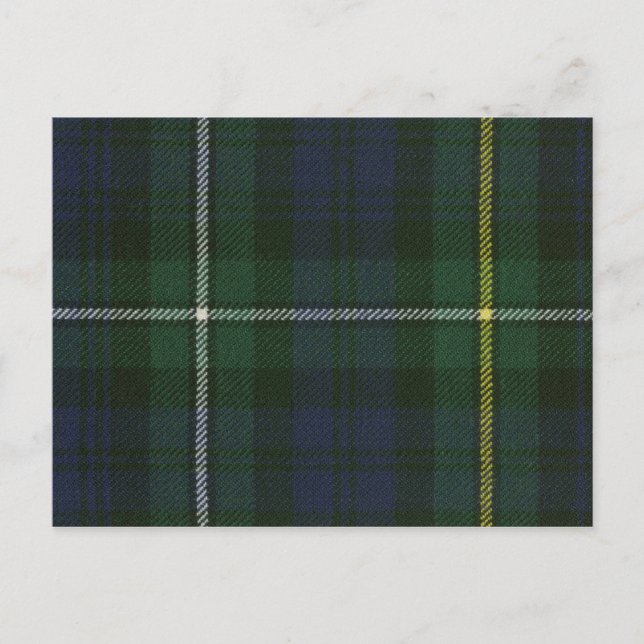 Cartão Postal Posto Card Campbell of Argyll Modern Tartan Impres (Frente)