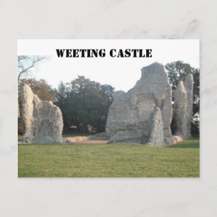 Cartão Postal Posto Card Weeting Castle Weeting Norfolk Inglater