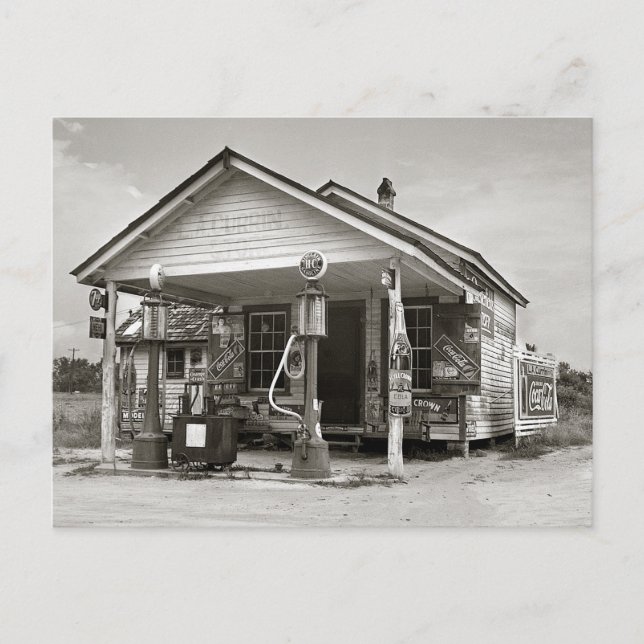 Cartão Postal Posto de Combustível Rural, 1939 (Frente)