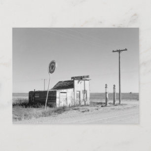 Cartão Postal Posto de Gasolina Abandonado, 1937