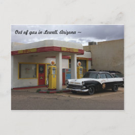 Cartão Postal Posto de Gasolina Antigo do Arizona
