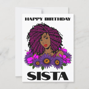 Cartão Postal Posto de Mulher Sista Melanin