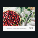 Cartão Postal Posto de novo Marketing com marca de evento do Mod<br><div class="desc">Cartão-postal do novo Marketing com marca de evento do restaurante moderno. Perfeito para lembrar convidados de festas de Natal,  festas de Natal,  festas de escritório e muito mais.</div>