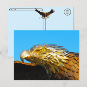 Cartão Postal Posto - Estátua da Águia Balda