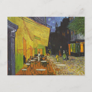 Cartão Postal Posto Impressionista Van Gogh Cafe Terrace
