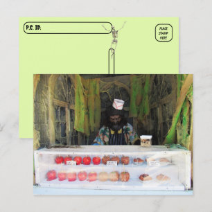 Cartão Postal Posto - Lobisomem / Salesman