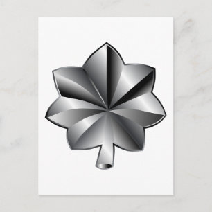 Cartão Postal posto militar dos EUA - Tenente-Coronel