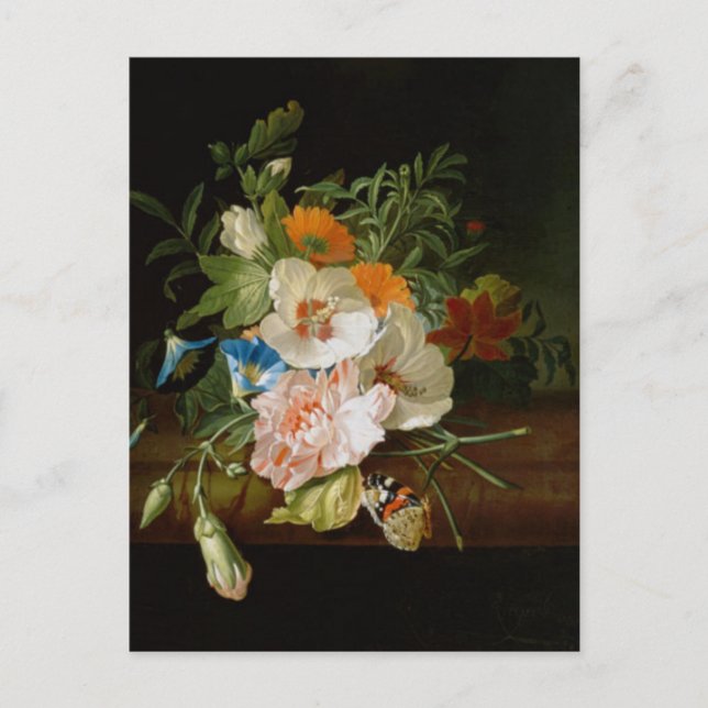 Cartão postal 'Posy of Flowers' de Rachel Ruysch (Frente)