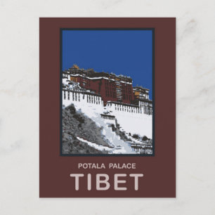 Cartão Postal Potala Palace Lhasa Tibete