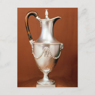 Cartão Postal Pote de chocolate, com design de repou