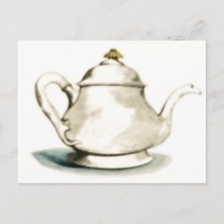 Cartão Postal Pote Vintage Tea