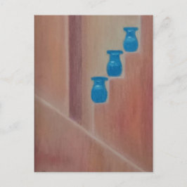 Cartão Postal Potes azuis