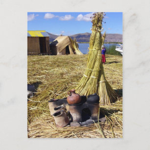 Cartão Postal potes do los uros