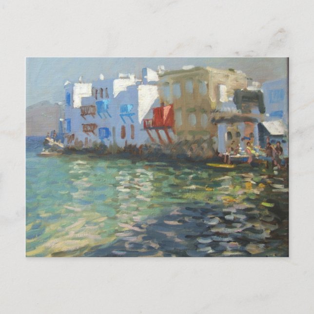 Cartão Postal Pouca Veneza Mykonos (Frente)