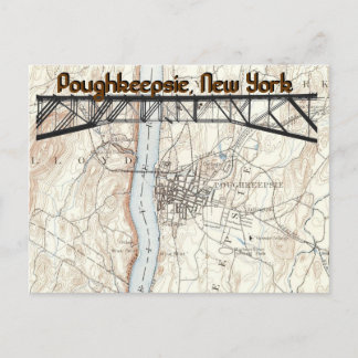 Cartão Postal Poughkeepsie, Cartão-postal do Mapa Histórico de N