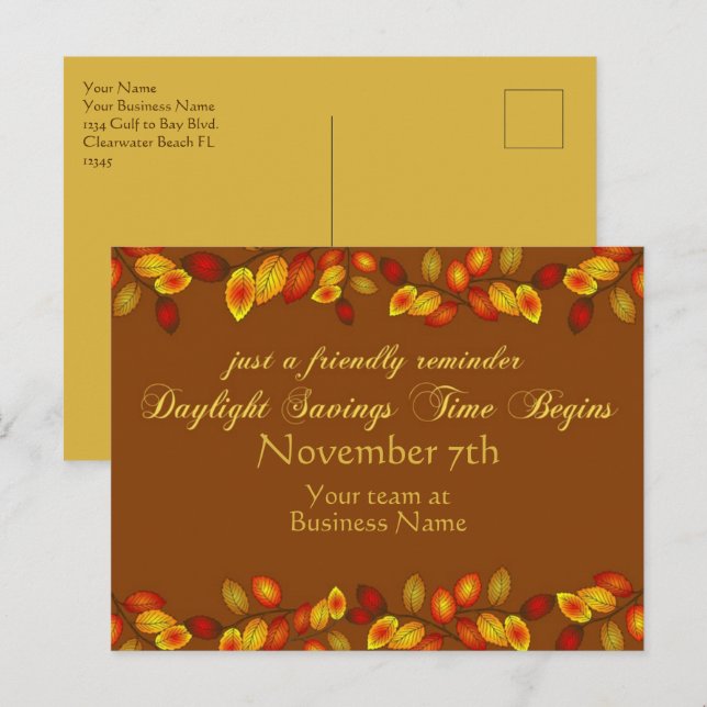 Cartão Postal Poupança no dia a noite recua nos negócios do lemb (Frente/Verso)