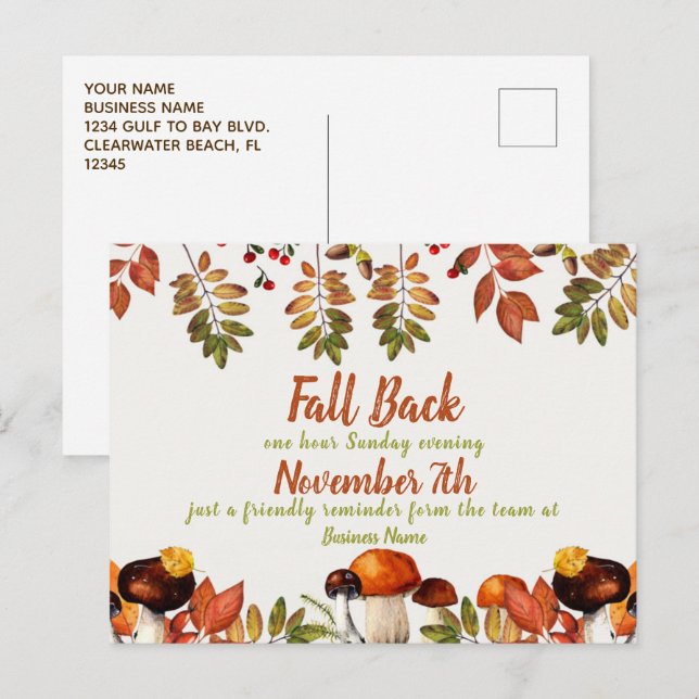 Cartão Postal Poupança no dia a noite recua nos negócios do lemb (Frente/Verso)