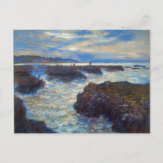 Cartão Postal Pourville de Claude Monet (Frente)