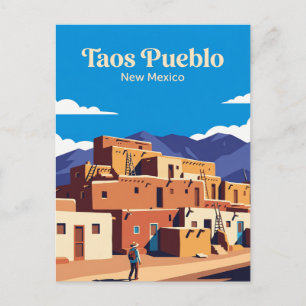 Cartão Postal Povoado de Taos EUA