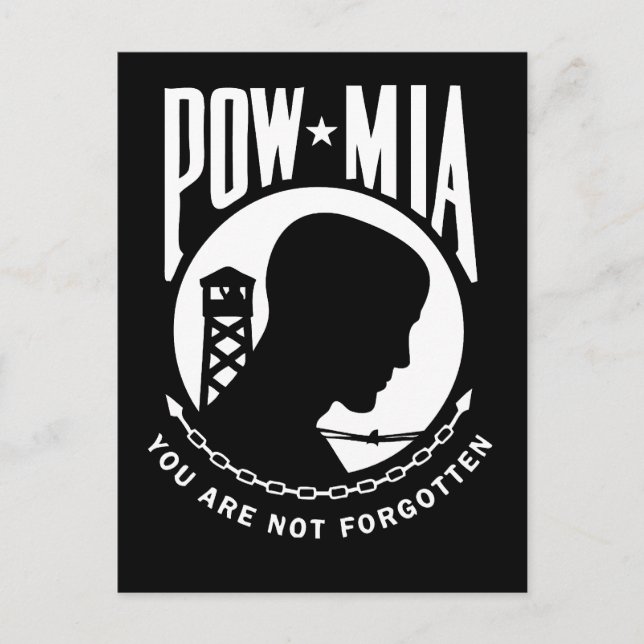 Cartão postal POW MIA (Frente)