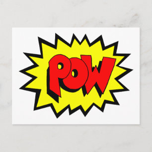Cartão Postal POW - Pop de arte do livro em quadrinhos