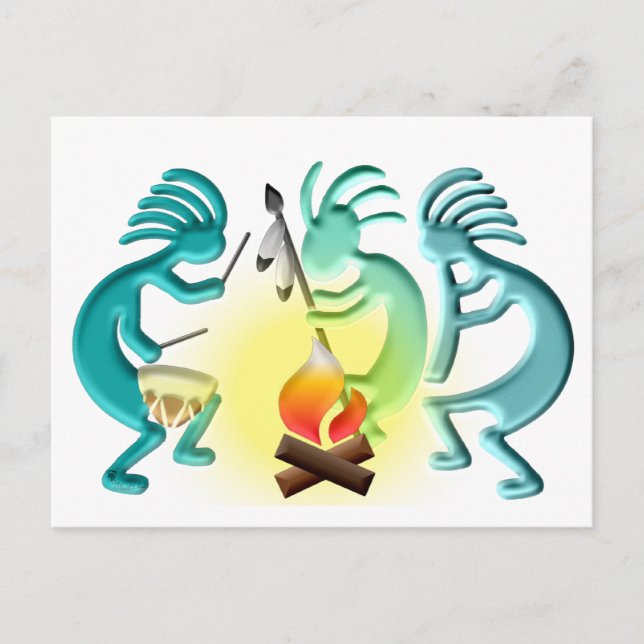 Cartão Postal Pow Wow (Frente)