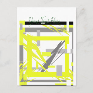 Cartão Postal Power Energy Abstrato Art