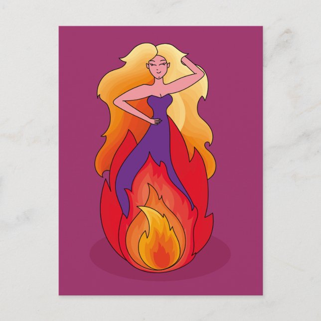 Cartão Postal Power women postcard (Frente)