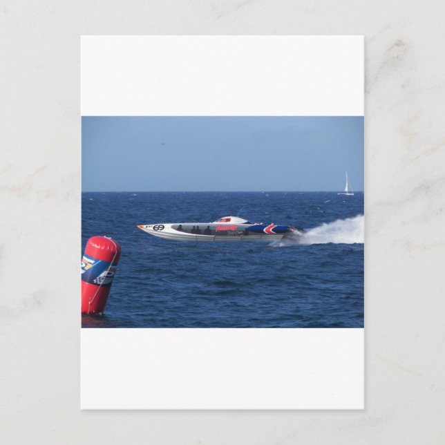 Cartão Postal Powerboat (Frente)