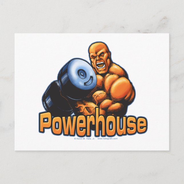 Cartão Postal Powerhouse Curl (Frente)