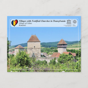 Cartão Postal PPC UNESCO - Postcard da Aldeia de Câlnic