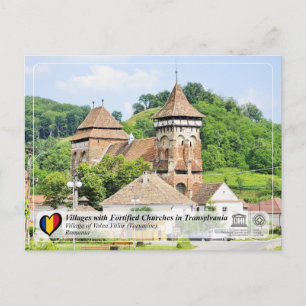 Cartão Postal PPC UNESCO - Postcard da Aldeia de Valea Viilor